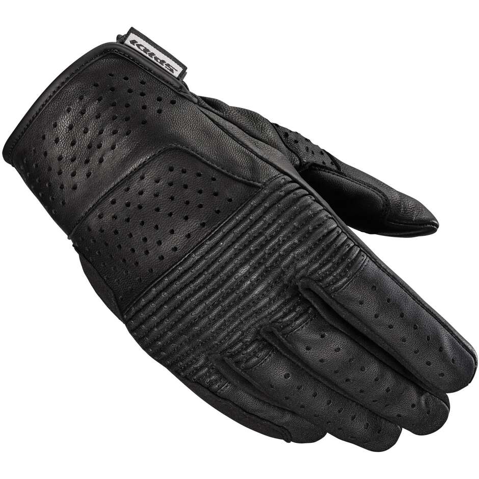 Spidi RUDE PERFORATED Summer Motorcycle Gloves Black