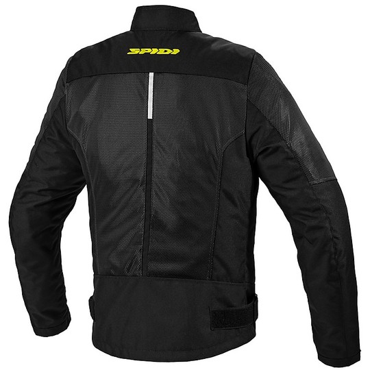 Spidi SOLAR NET Motorcycle Jacket Perforated Fabric Black Yellow
