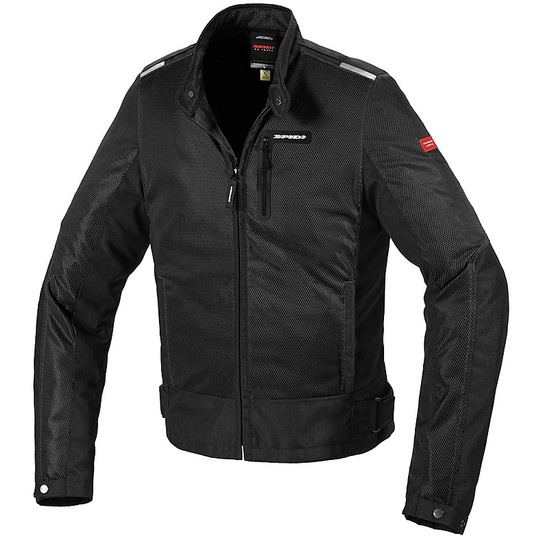 Spidi SOLAR NET Motorcycle Jacket Perforated Fabric Black