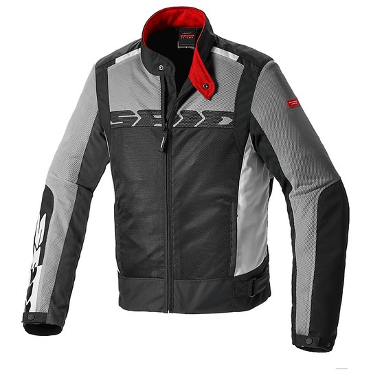 Spidi SOLARN NET SPORT Gray Fabric Motorcycle Jacket