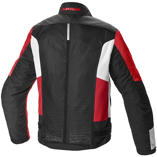 Spidi SOLARN NET SPORT Red Fabric Motorcycle Jacket