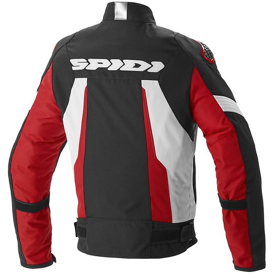 Spidi SPORT WARRIOR H2Out Fabric Motorcycle Jacket Black Red