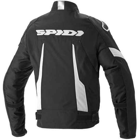 Spidi SPORT WARRIOR H2Out Fabric Motorcycle Jacket Black White