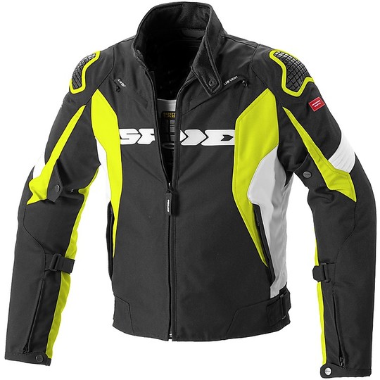Spidi SPORT WARRIOR H2Out Motorcycle Jacket in Black Yellow