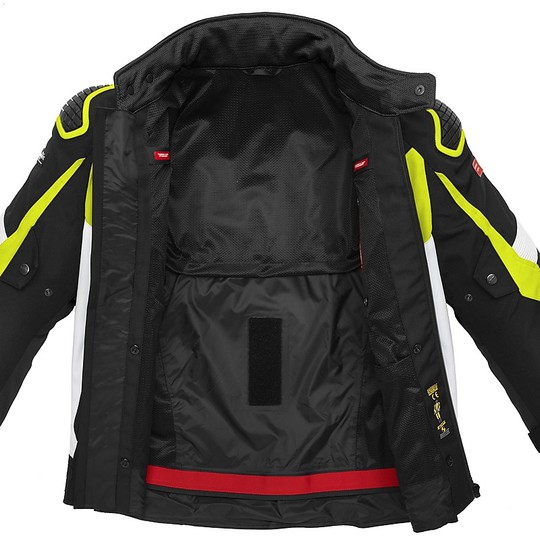 Spidi SPORT WARRIOR H2Out Motorcycle Jacket in Black Yellow