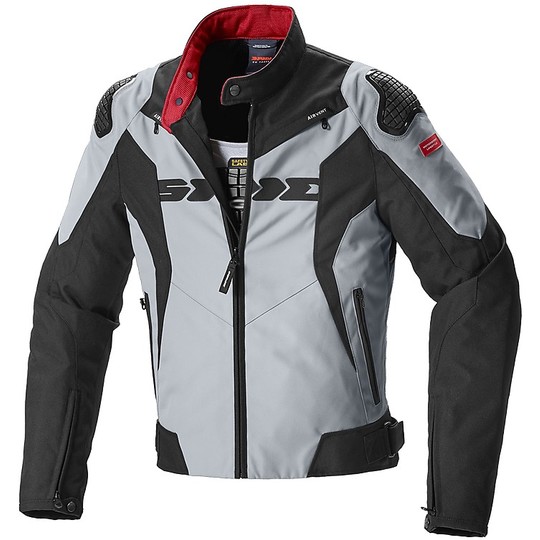 Spidi SPORT WARRIOR TEX CE Textile Motorcycle Jacket Black Gray For ...