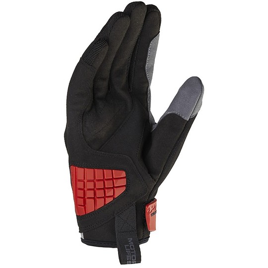 Spidi SQUARED Summer Motorcycle Gloves Red White