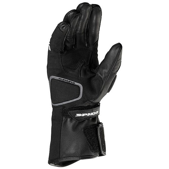 Spidi STR-5 Racing Leather Motorcycle Gloves Black White