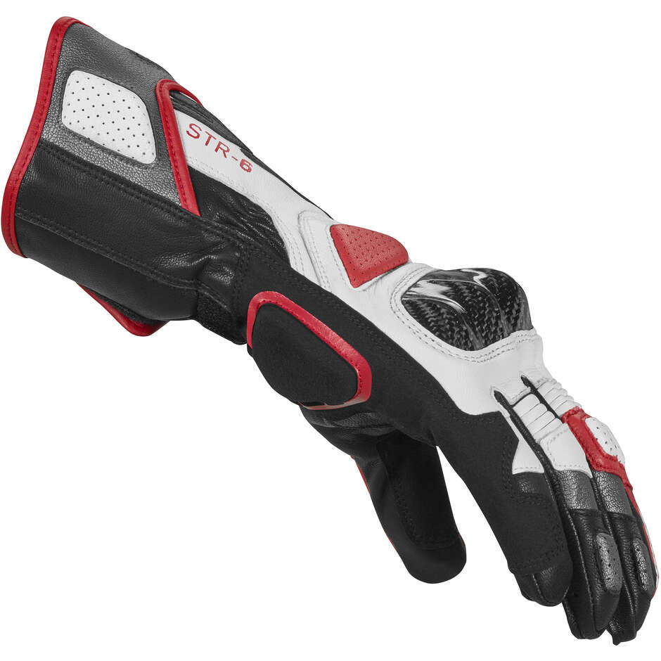 Spidi STR-6 Motorcycle Gloves Red