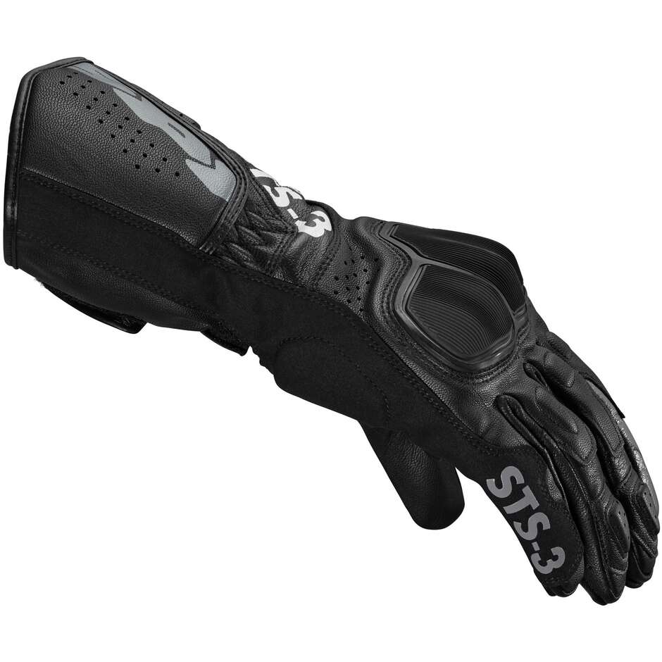 Spidi STS-3 LADY Women's Leather Motorcycle Gloves Black
