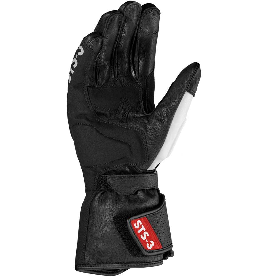 Spidi STS-3 Red Touring Leather Motorcycle Gloves