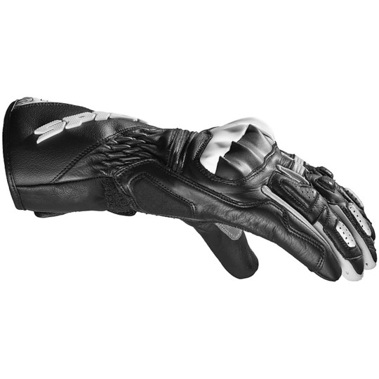 Spidi STS-R2 Lady Racing Leather Motorcycle Gloves Lady Black White