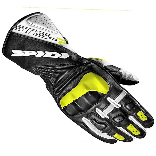 Spidi STS-R2 Lady Racing Leather Motorcycle Gloves Lady Black Yellow