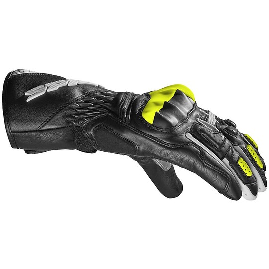 Spidi STS-R2 Lady Racing Leather Motorcycle Gloves Lady Black Yellow