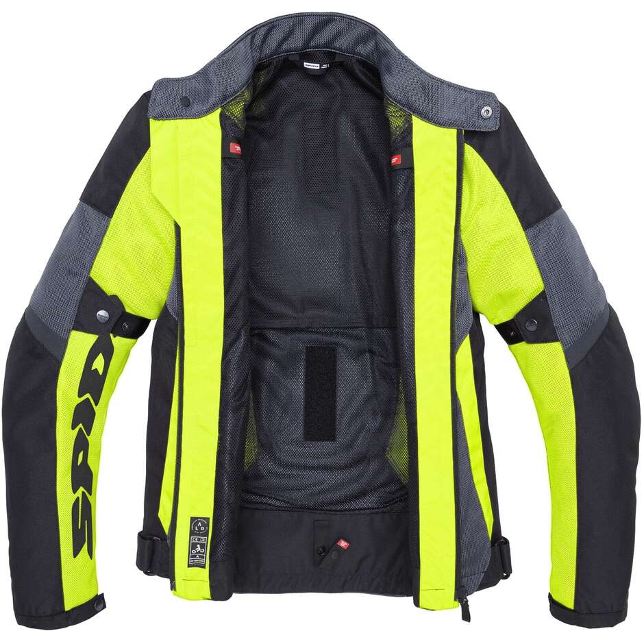 Spidi TEK NET Yellow Fluo Motorcycle Jacket