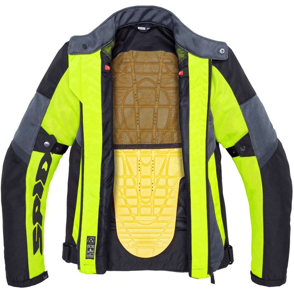 Spidi TEK NET Yellow Fluo Motorcycle Jacket