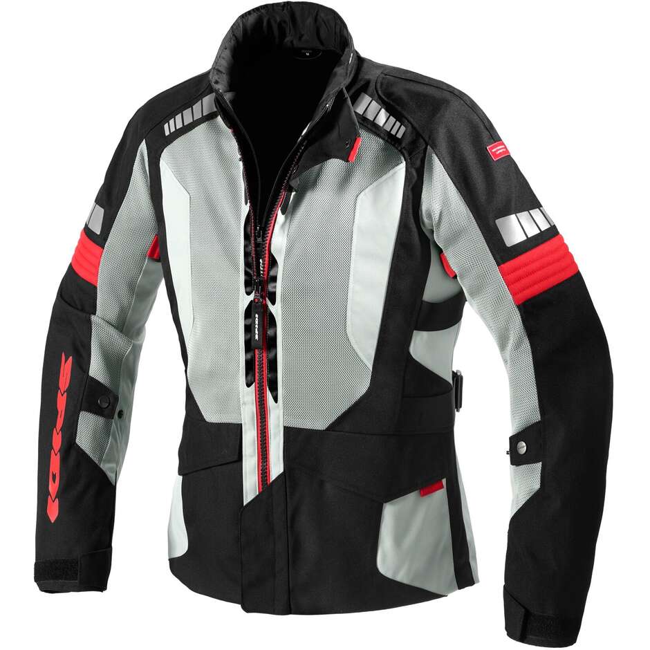 Spidi TERRANET WINDOUT Motorcycle Jacket Ice Red