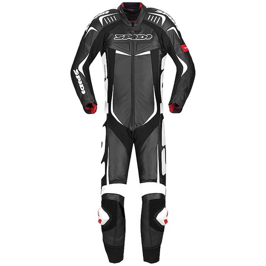 Spidi TRACK WIND PRO Motorcycle Leather Suit Professional Full Black
