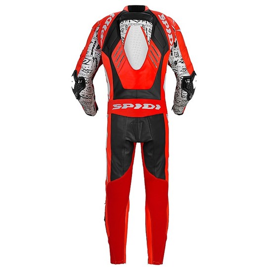 Spidi TRACK WIND REPLICA EVO Professional Racing Leather Suit. Red