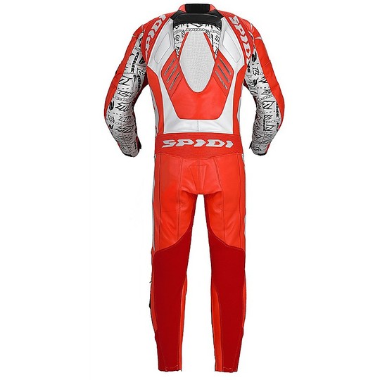 Spidi TRACK WIND REPLICA Lederanzug Moto Racing Professional Voll Rot Weiß