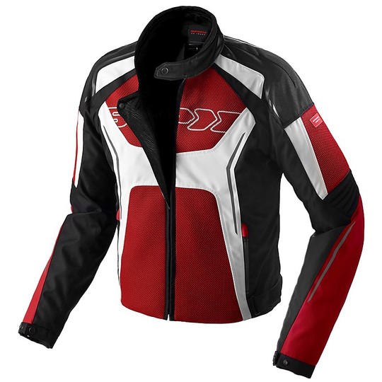 Spidi TRONIK NET Motorcycle Jacket Black Red