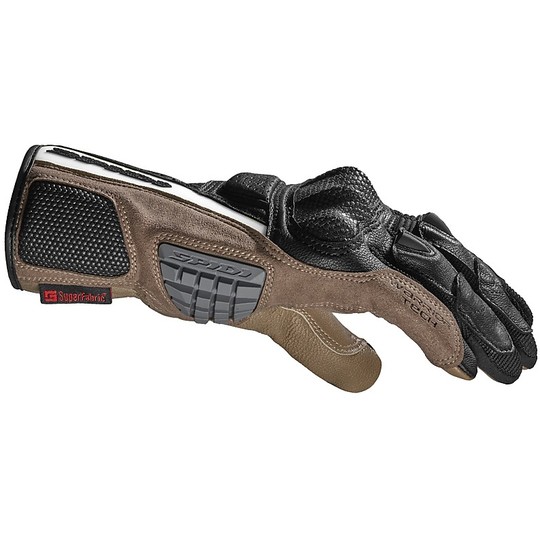 Spidi TX-PRO Brown Touring Leather Motorcycle Gloves