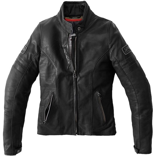 Spidi VINTAGE Lady Lady Leather Jacket Custom Black
