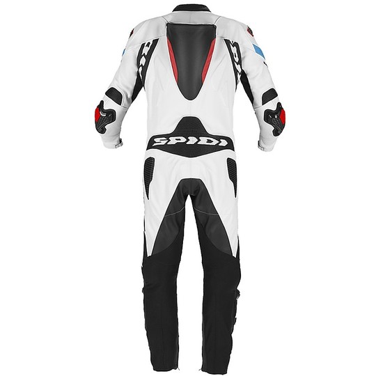 Spidi WARRIOR 2 WIND PRO Motorcycle Suit Leather Racing Professional Full White Red Blue