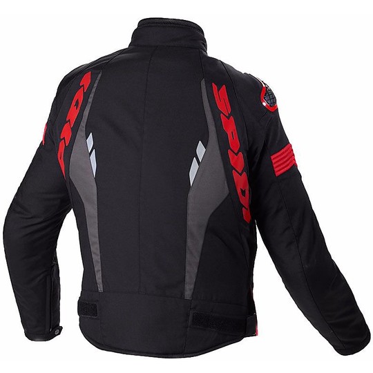 Spidi WARRIOR H2Out Sport Fabric Motorcycle Jacket Black Red
