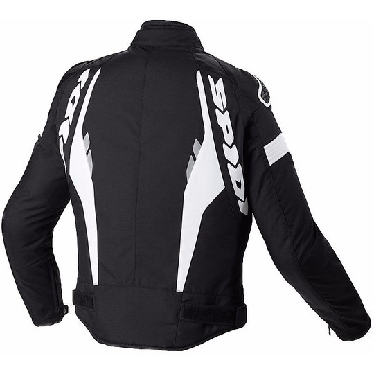 Spidi WARRIOR H2Out Sport Fabric Motorcycle Jacket Black White