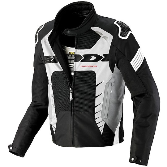 Spidi WARRIOR NET 2 Motorcycle Jacket Black White