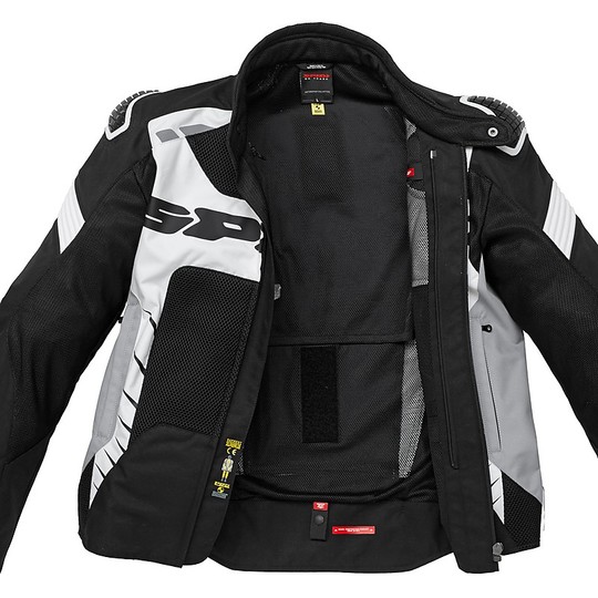 Spidi WARRIOR NET 2 Motorcycle Jacket Black White