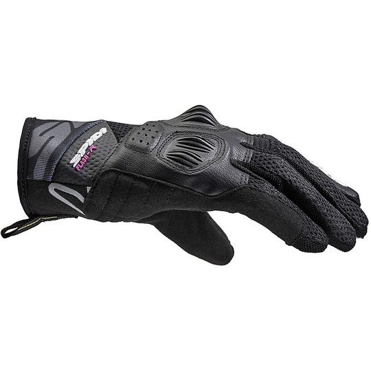 Spidi Women's Motorcycle Gloves FLASH-R EVO Black