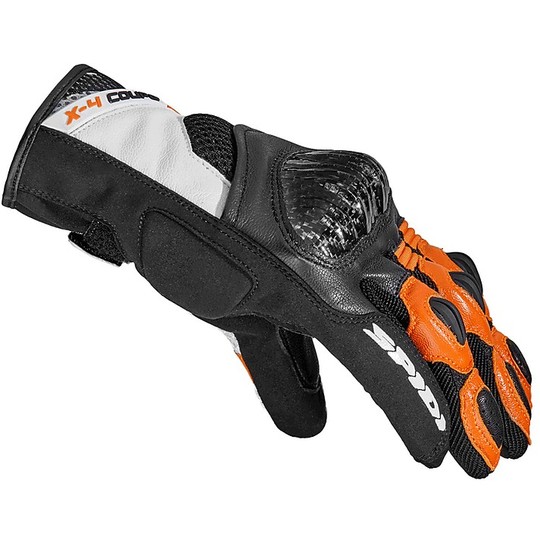 Spidi X-4 COUPE 'Black Motorcycle Gloves Moto Racing Leather Gloves