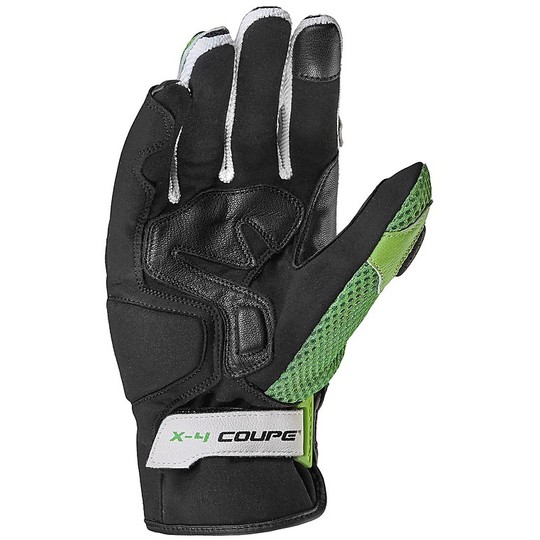 Spidi X-4 COUPE 'Motorcycle Racing Leather Gloves Black Green