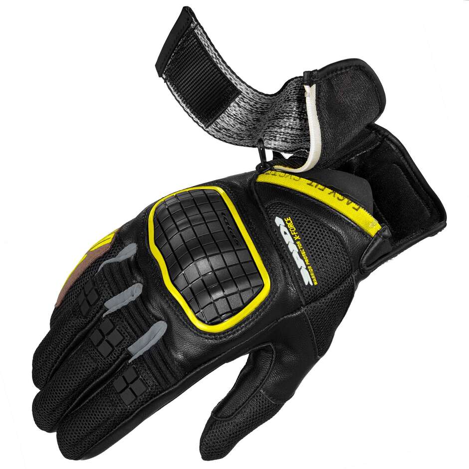 Spidi X-FORCE Yellow Fluo Motorcycle Gloves