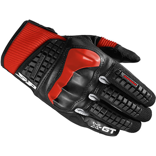Spidi X-GT Black Leather Motorcycle Gloves