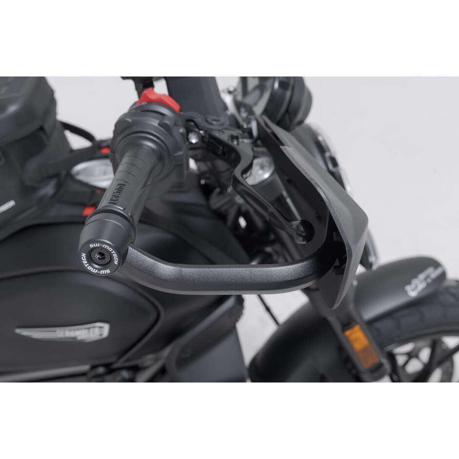 Sport Handprotektor-Set Schwarz Sw-Motech HDG.00.220.24301/B Für Ducati Scrambler (14-)