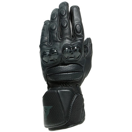 Sport Motorcycle Gloves in Dainese IMPETO Black Leather