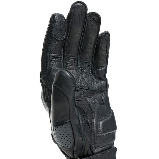 Sport Motorcycle Gloves in Dainese IMPETO Black Leather