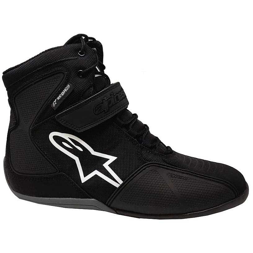 Sport Motorcycle Shoes Alpinestars FASTBACK-1 WP Black White Gray For