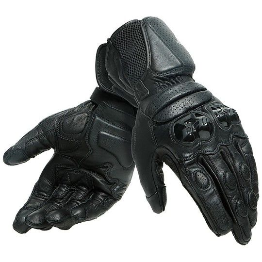 Sport Motorradhandschuhe aus Dainese IMPETO Black Leather