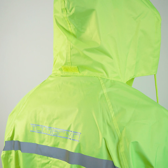 Sport-Regenbekleidung Set Jacke und Hose Tj Marvin E34 Schwarz Gelb Fluo (2tlg.)