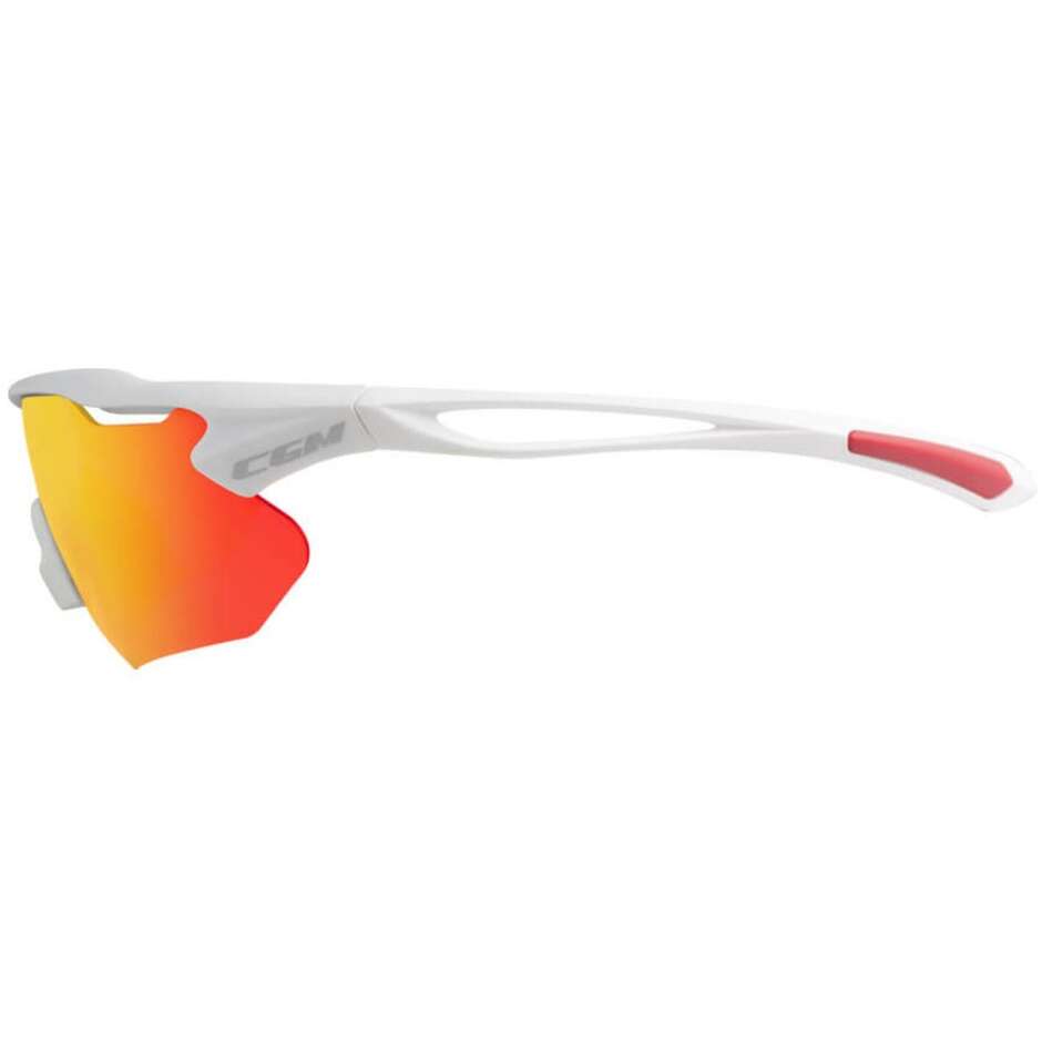 Sports Glasses Bicci CGM 770A FLY White IRIDIUM PLUS Red Lens