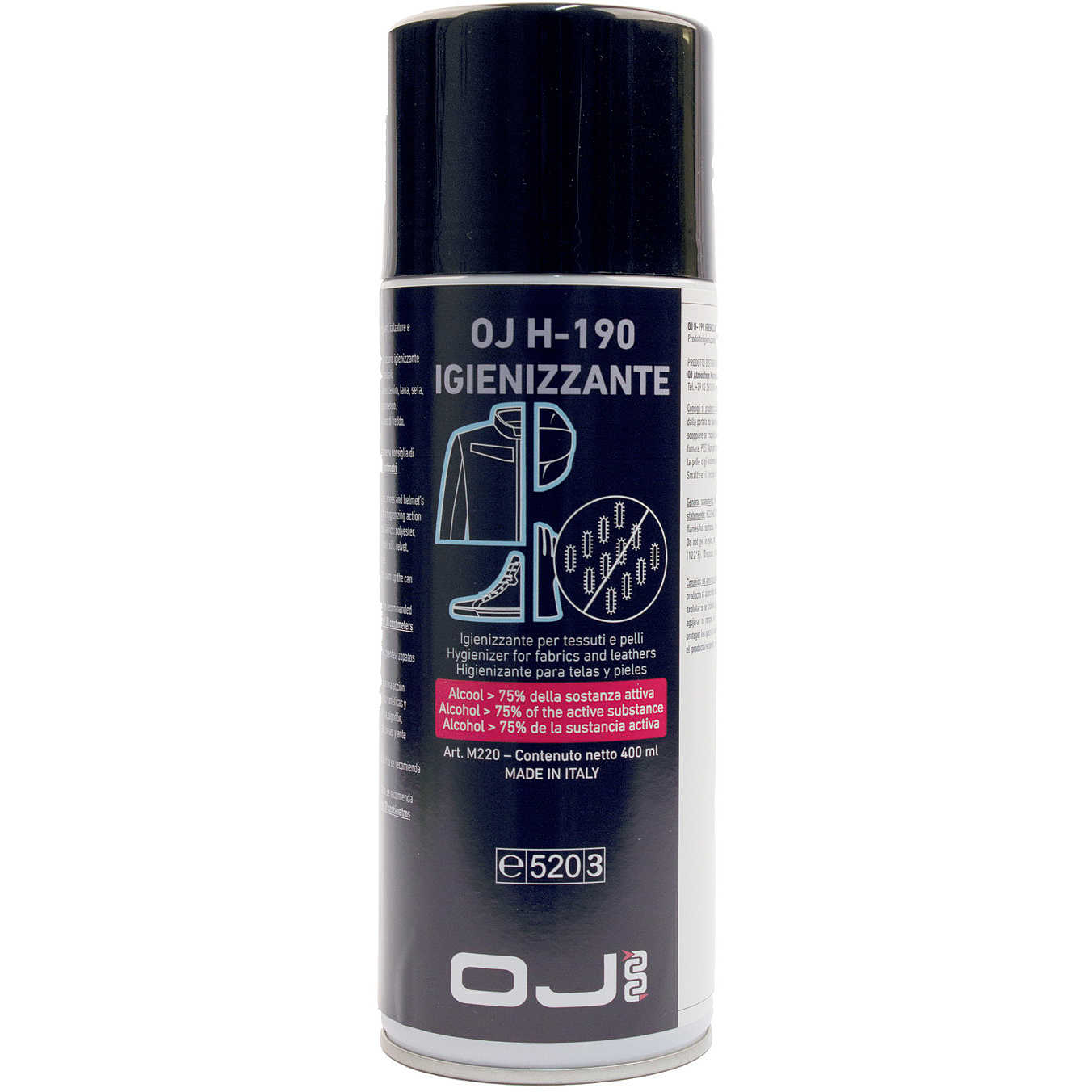 Spray Igienizzante per Tessuti e Pelli Oj Atmosfere h-190 400ML Vendita  Online 