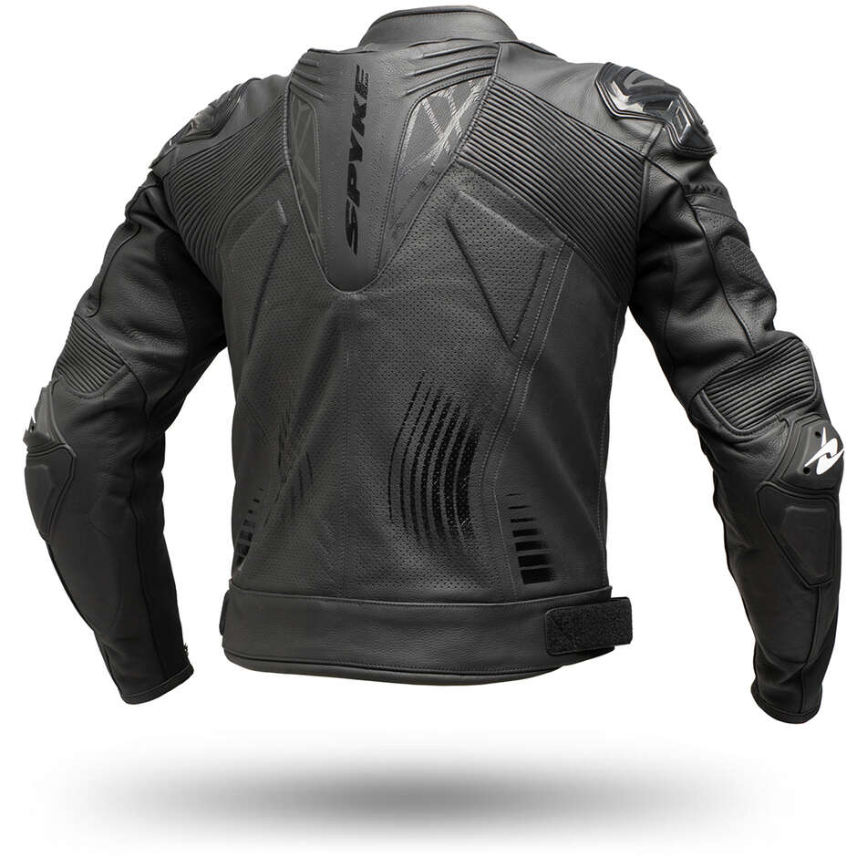 Spyke Aragon Racing Blouson moto cuir noir