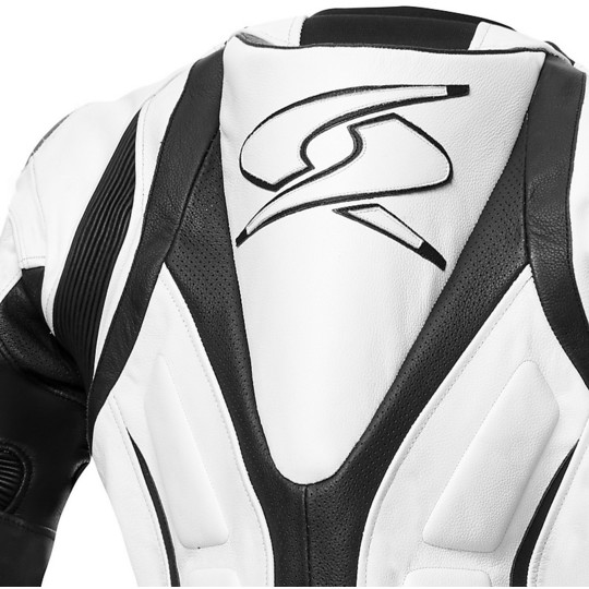 Spyke Blaster GT-R Air Professional Leather Motorcycle Suit White Black CE
