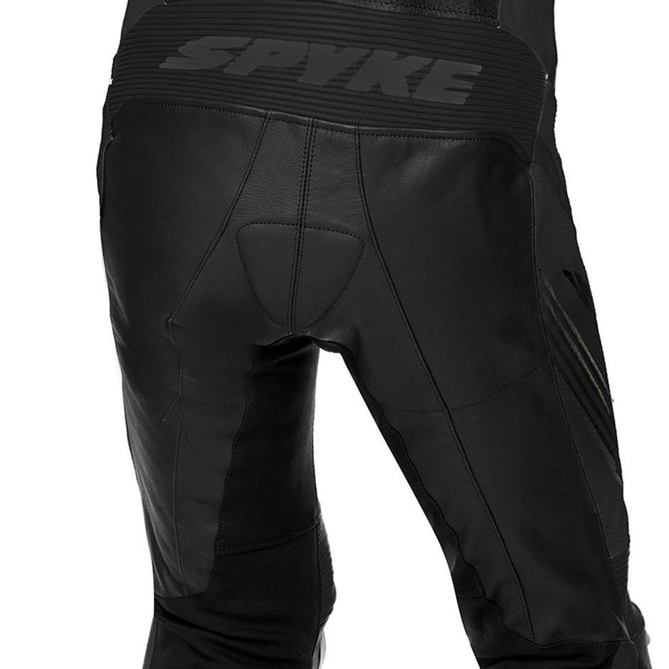Spyke ESTORIL RACE Black Leather Motorcycle Suit