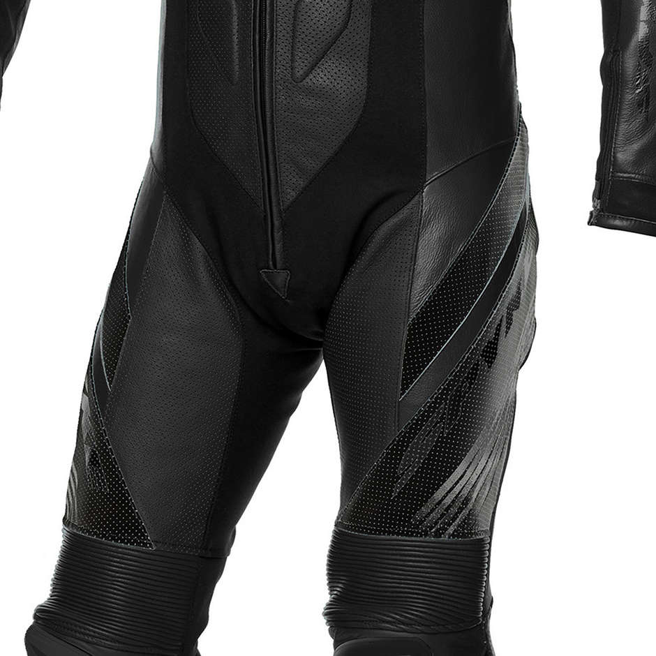 Spyke ESTORIL RACE Combinaison de moto en cuir noir