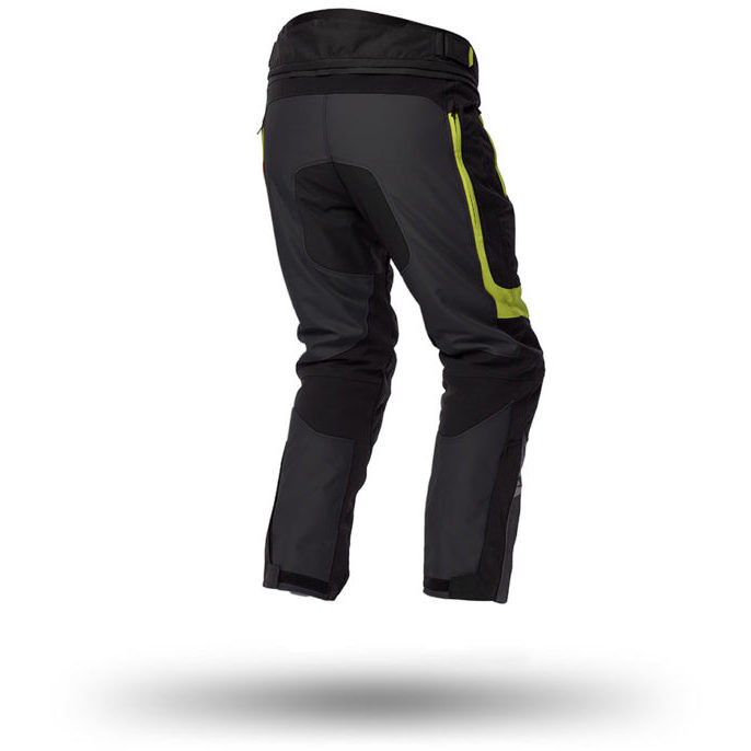 Spyke MERIDIAN Dry Tecno Pants Fabric Motorcycle Pants Black Yellow Fluo